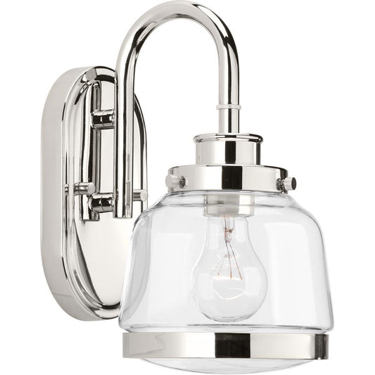 Polished Nickel One Light Bath from the Judson Collection