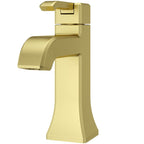 Pfister LG42-FE0 Park Avenue 1.2 GPM Single Hole Bathroom Faucet with Metal Pop-up Drain Assembly Brushed Gold