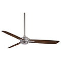 Minka-Aire F727-BN/MM, Rudolph 52" Ceiling Fan, Brushed Nickel Finish with Medium Maple Blades