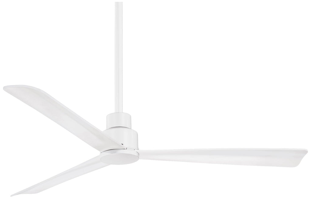 Minka Aire Simple Outdoor Rated 52 Inch Ceiling Fan Simple - F787-WHF - Modern Contemporary