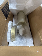 Elegant Lighting LD6004W5 Mel 16" Tall Bathroom Sconce Brass Indoor Lighting Bathroom Fixtures Bathroom Sconce