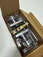 Kwikset Pismo Privacy Door Knob Set with Square Rose Model: 730PSKSQT-26D