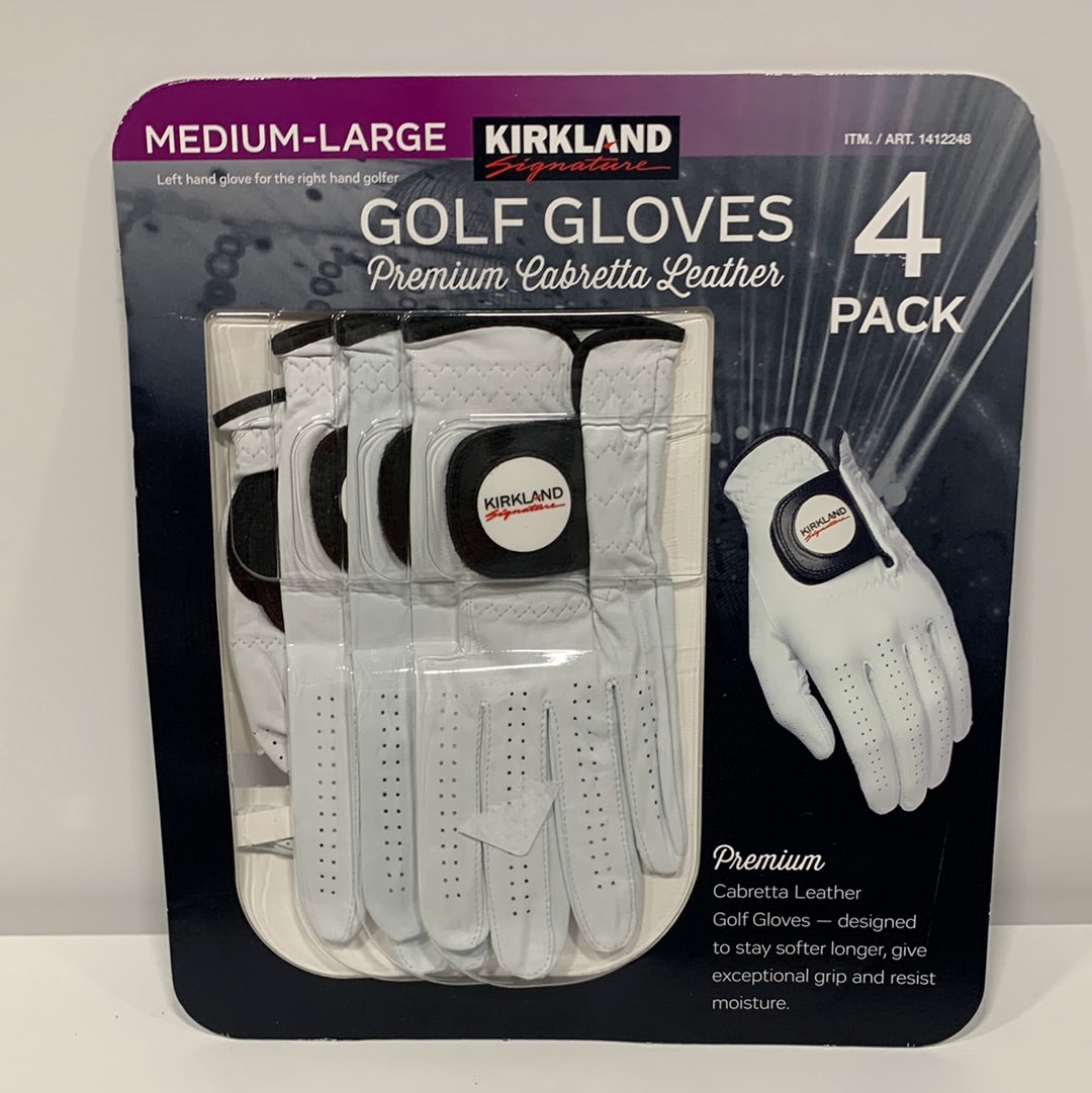 Kirkland Signature Golf Gloves Premium Cabretta Leather
