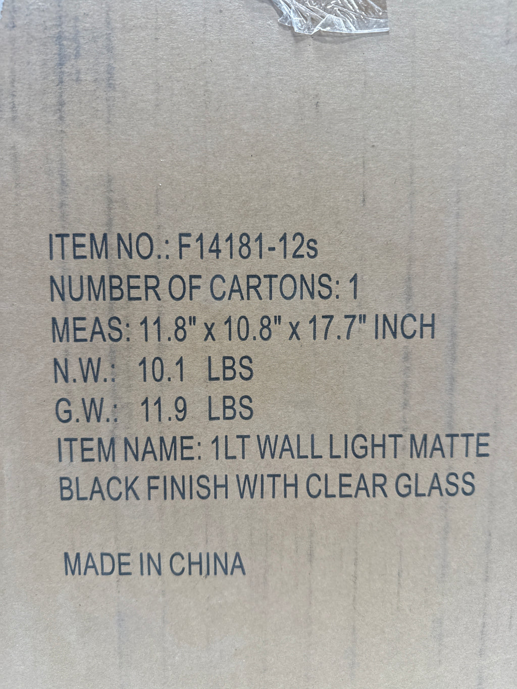 Hukoro 19 in. 1-Light Matte Black Outdoor Pendant Light with Clear Glass Shade