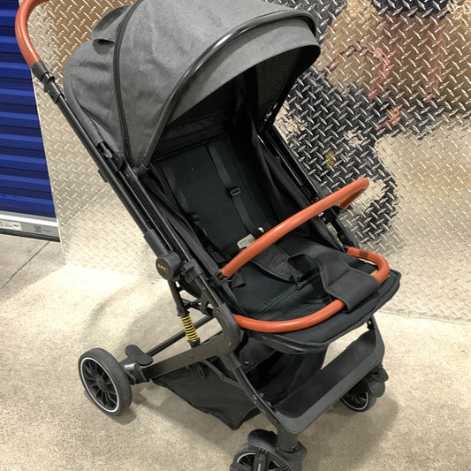 Used Baby K Lightweight Reversible Baby Stroller (Grey - with Mesh Cover & Adjustable Canopy) - Easy Front/Rear Facing Reversible Stroller Handle - Compact Travel Stroller with Fold Up & Recline Mode