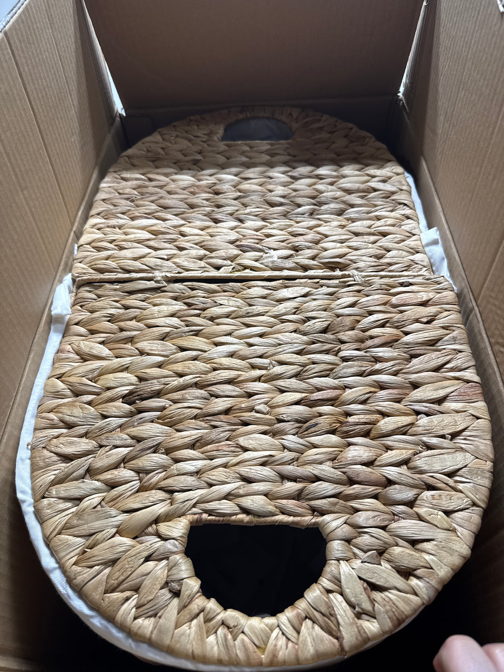 Seville Handwoven Water Hyacinth Laundry Hamper