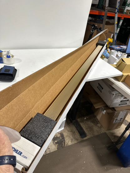 KOHLER K-80661 2-1/2’’ X 60’’ Linear Drain Grate with Perforated Pattern - *Plumbing