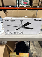 Scratch Craftmade TEA52SB4 52 Ceiling Fan W/Blades LED Light Kit