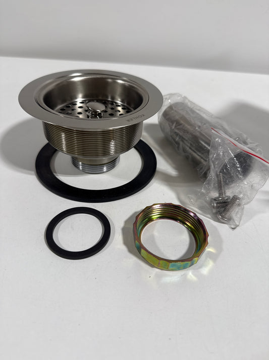 Missing Part Kohler K-8801 Duostrainer Basket Strainer with Sink Drain and Tailpiece Brushed Nickel