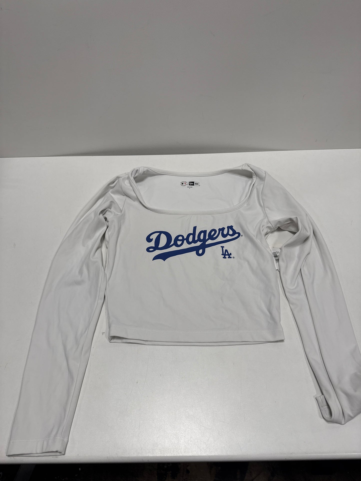 MLB Los Angeles Dodgers Women's Champion Antique White Mesh Jersey - S
