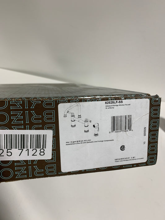 Brizo Artesso: Bridge Faucet with Side Sprayer