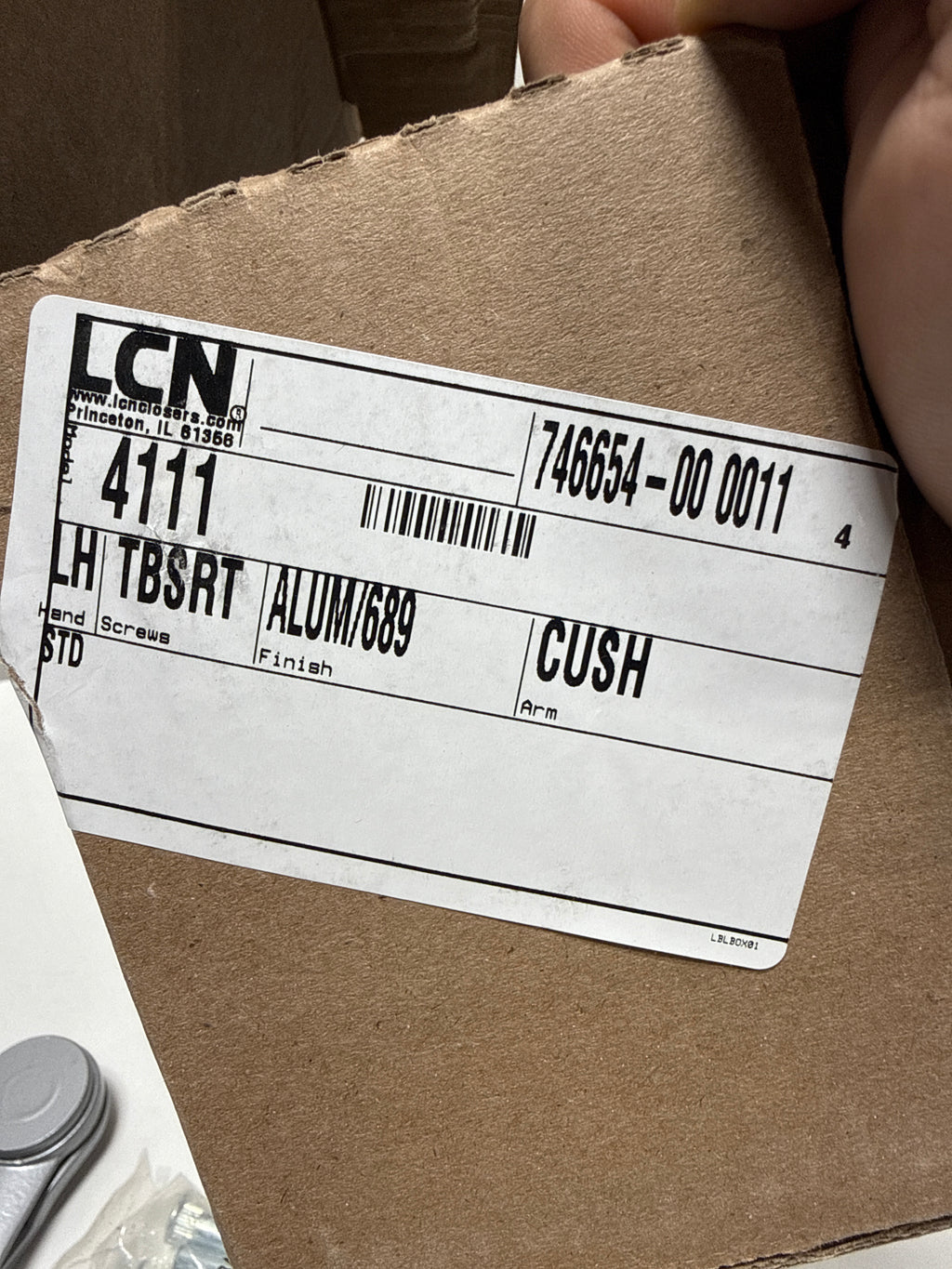 LCN 4110 Series Left Handed Surface Mount Hydraulic Adjustable Door Closer for Sizes 1-5 with Cushion Stop