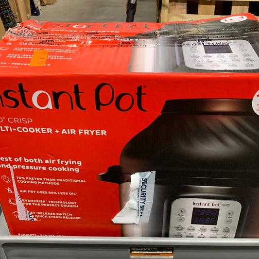 Used See Desc  Instant Pot - 8 Quart Duo Crisp 11-in-1 Electric Pressure Cooker with Air Fryer - Stainless Steel/Silver (Copy)