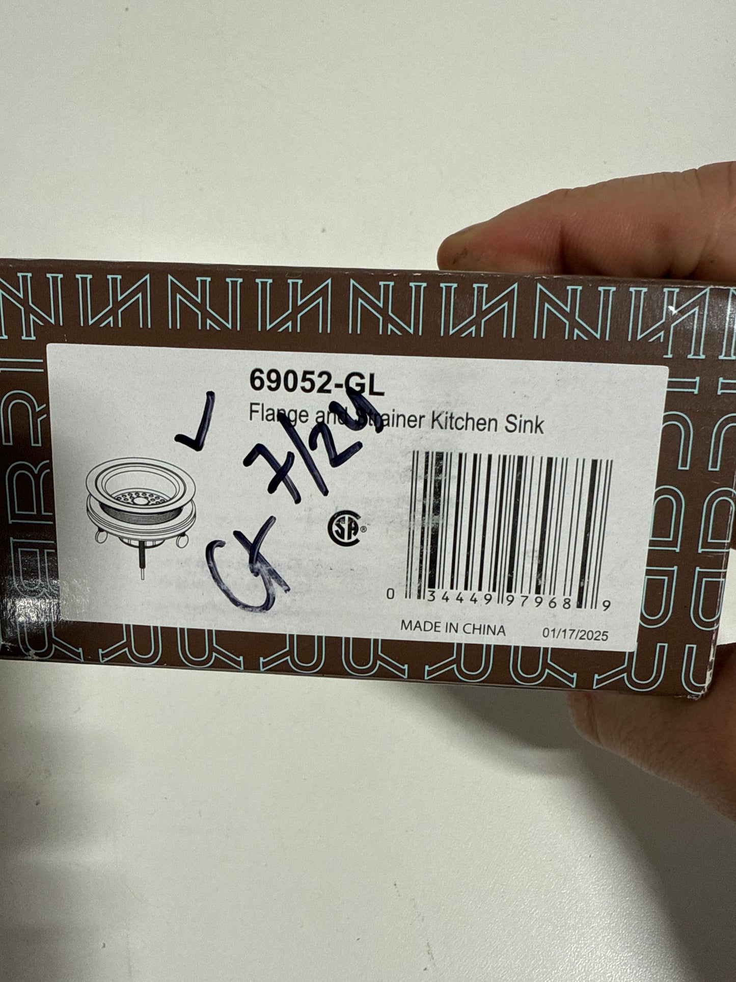 Brizo Kintsu: Flange and Strainer Kitchenluxe gold