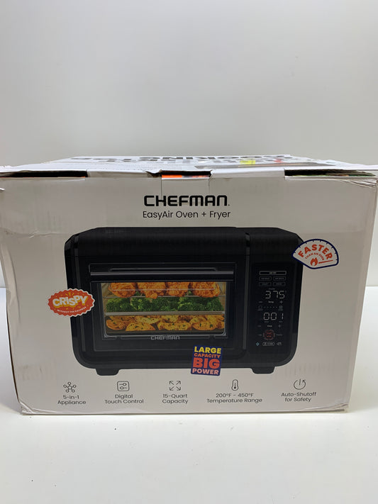 15 Qt. Black Oven Air Fryer with Touch Screen Display