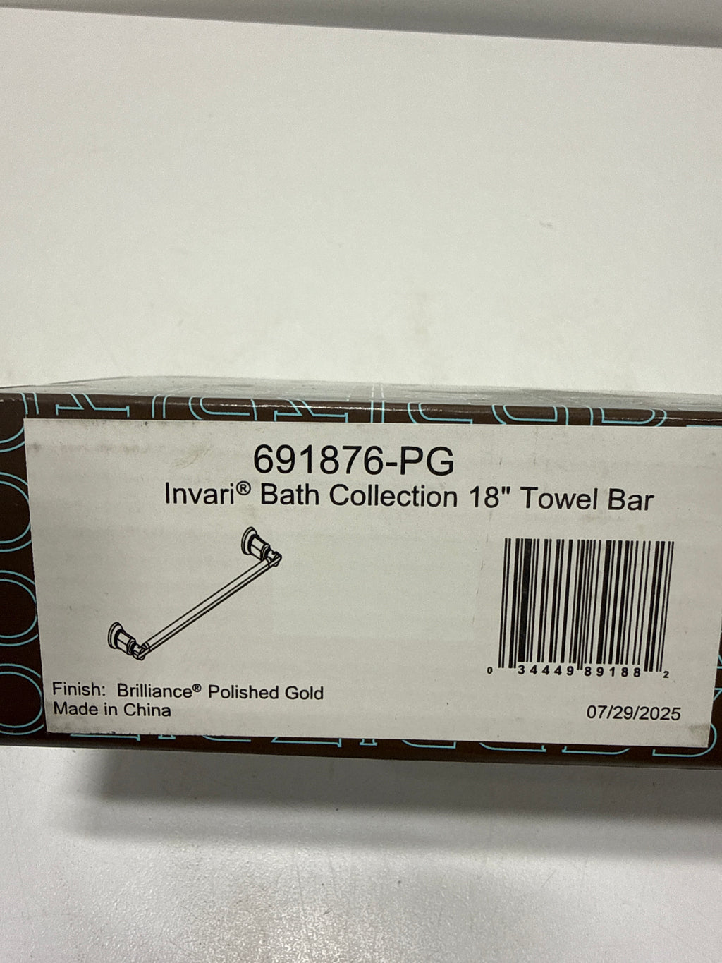 Brizo 691876 Invari 18" Towel Bar - Polished Gold Bathroom Hardware and Accessories Bathroom Hardware Towel Bars