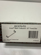 Brizo 691876 Invari 18" Towel Bar - Polished Gold Bathroom Hardware and Accessories Bathroom Hardware Towel Bars