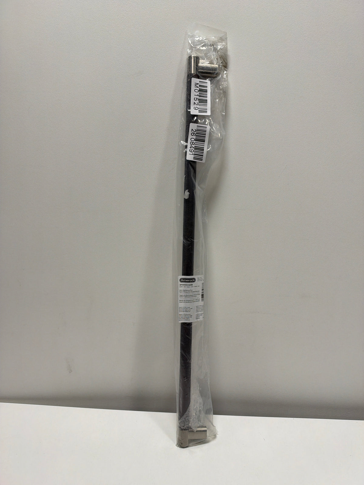 Amerock 24" Esquire Satin Nickel/Oil-Rubbed Bronze Appliance Pull