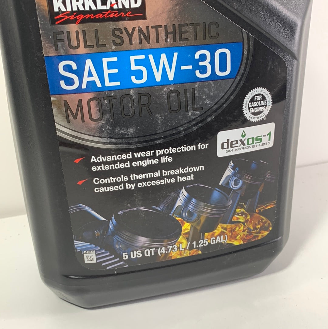 Kirkland Signature 5W-30 Full Synthetic Motor Oil, 5-quart