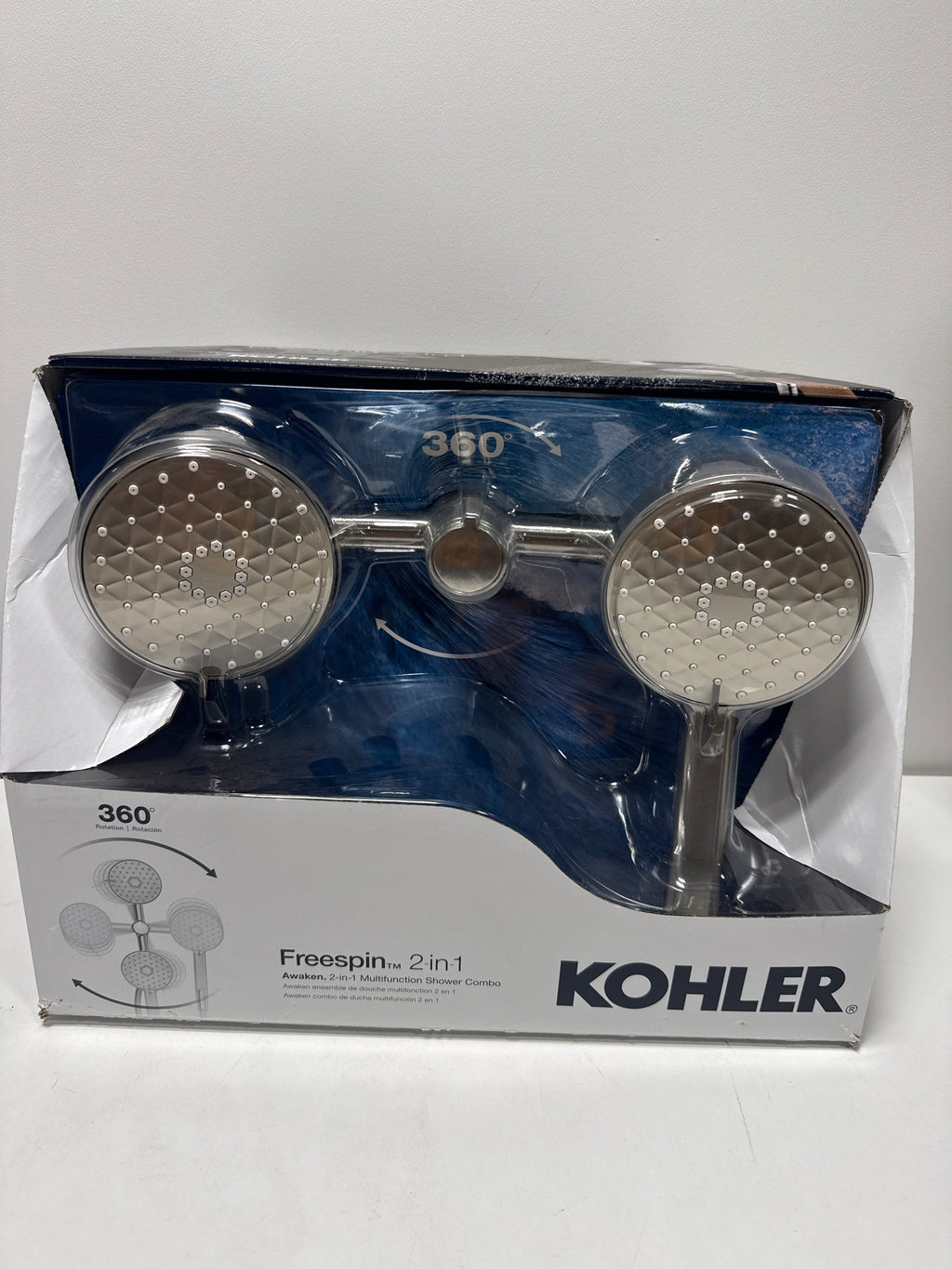 KOHLER K-23218-G-BN Awaken 2-in-1 Multifunction 1.75 Gpm Shower Combo Kit