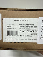 Baldwin PS.TRA.TRR Traditional Passage Door Knob with Round Rose Lifetime Polished Nickel