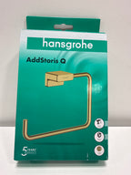 hansgrohe AddStoris Modern Towel Ring in Brushed Bronze, 41754140