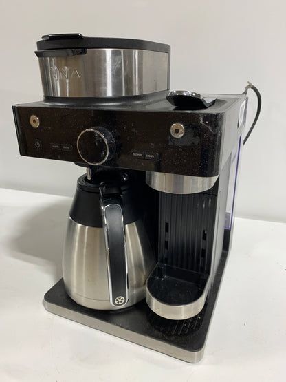 Used See Desc - Espresso & Coffee Barista System, Single Serve & Nespresso, with 12-Cup Carafe, 4 Styles with Ristretto - Black