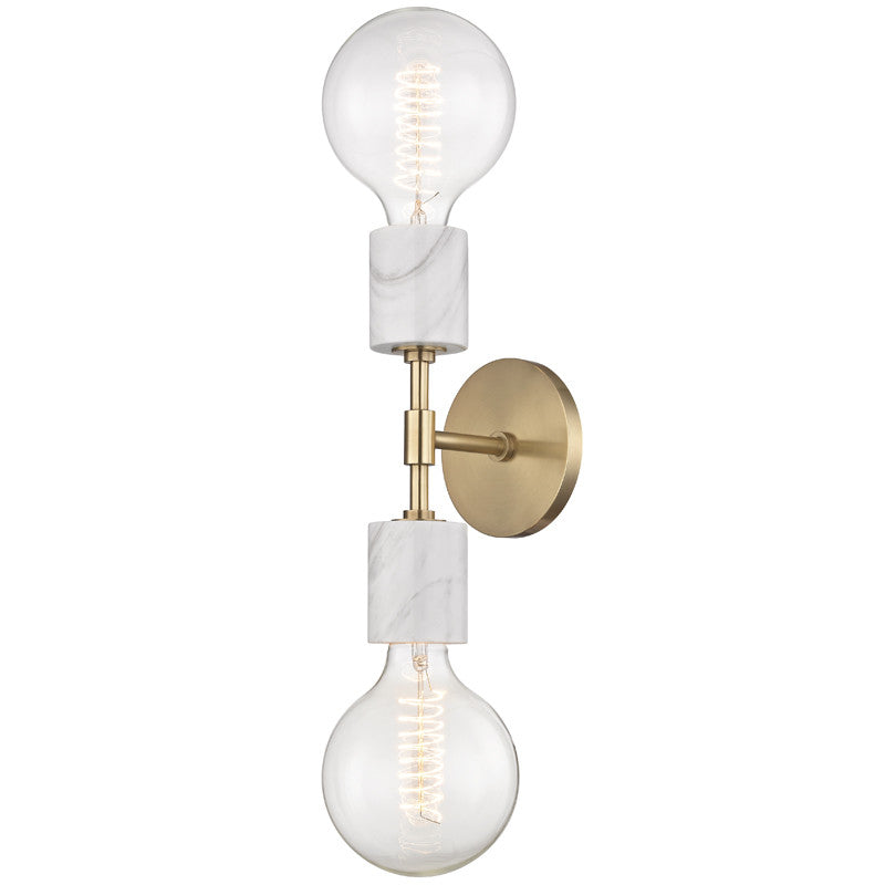 Mitzi Asime 21 Inch Wall Sconce Asime - H120102-AGB - Mid-Century Modern
