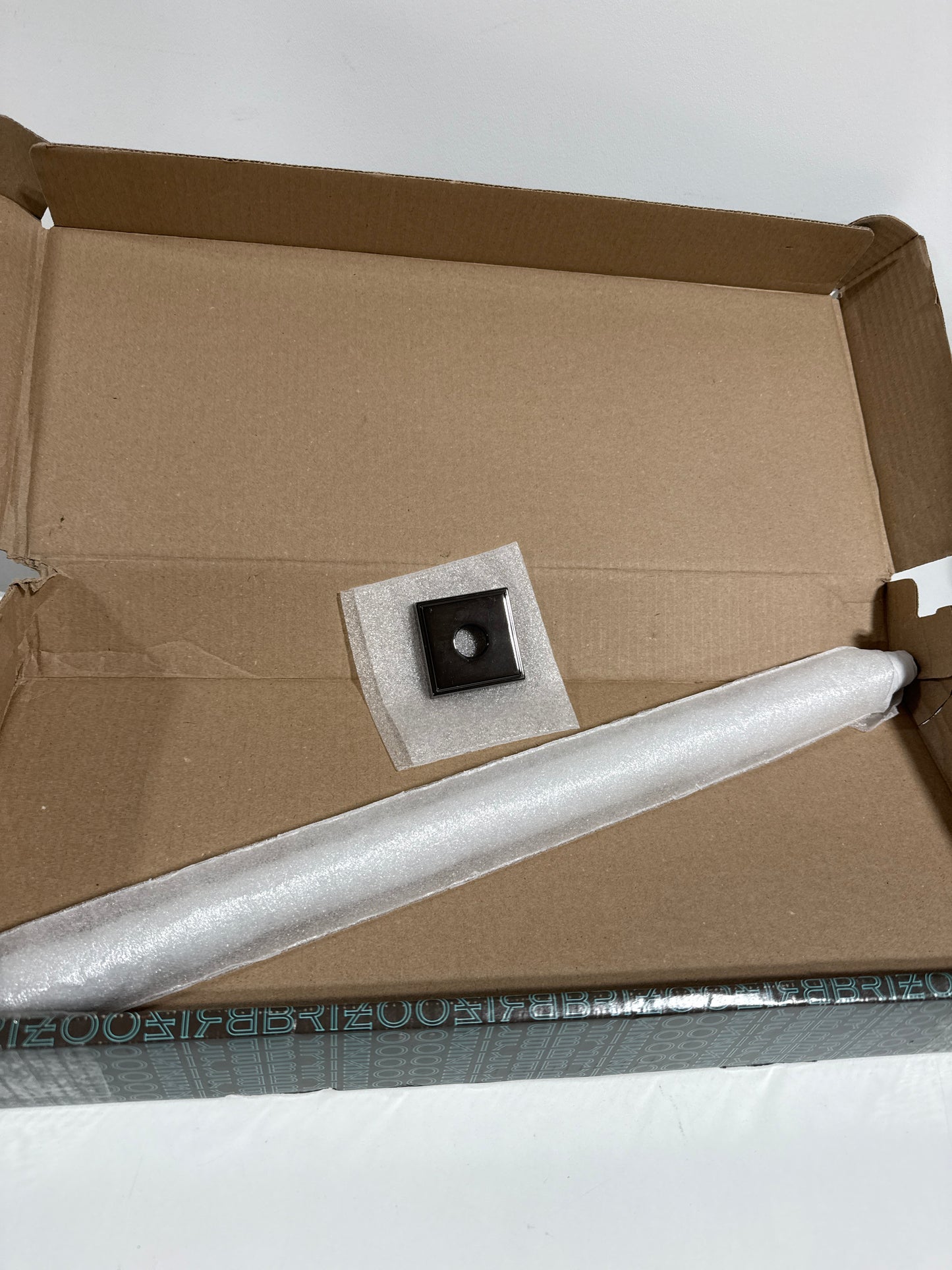 Brizo 83999-24 Essential 24" Ceiling Mounted Shower Arm with Square Flange Brilliance Black Onyx