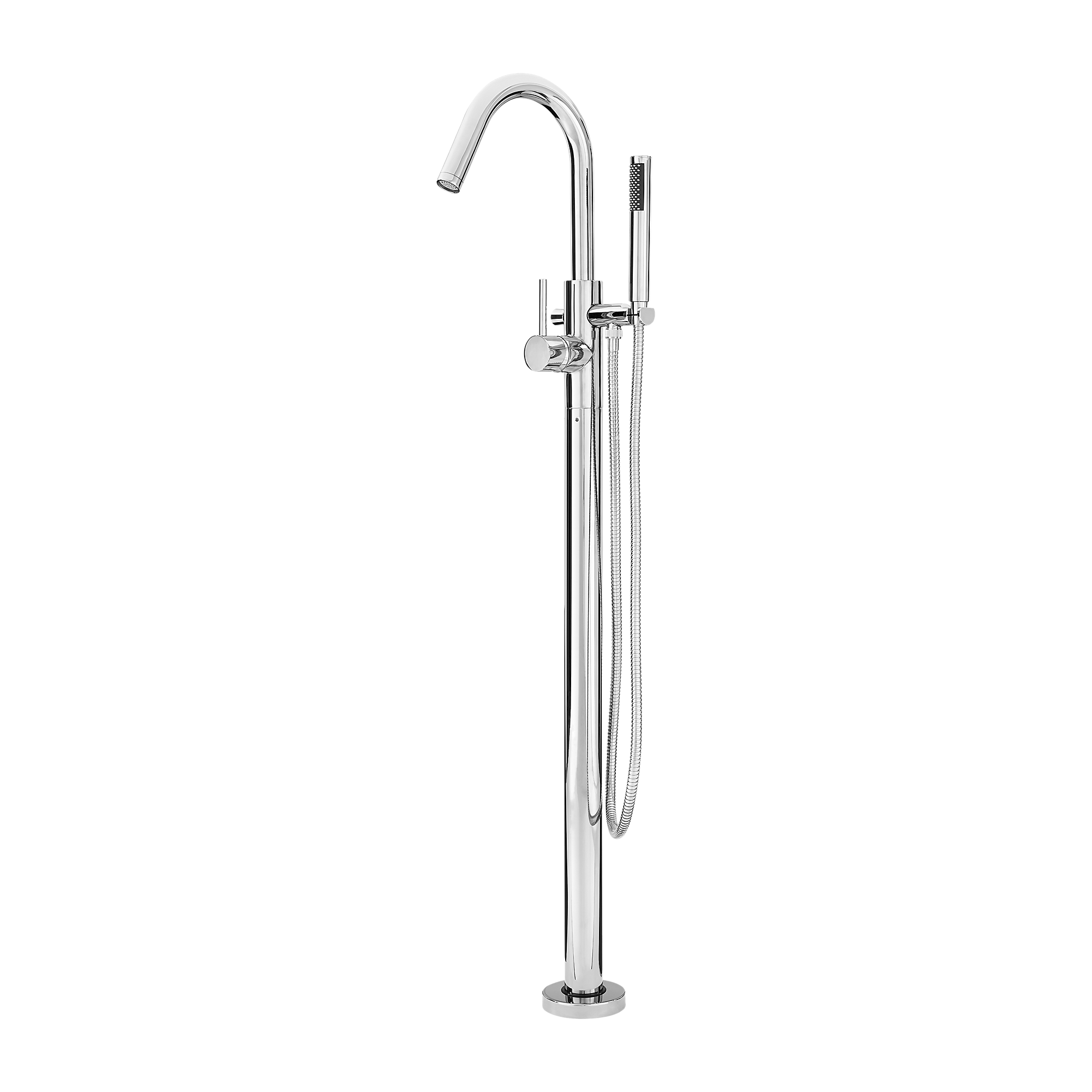Scratch Pfister LG6-1MF Modern Floor Mounted Tub Filler Includes Hand Shower Polished Chrome