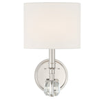 Crystorama CHI-211-PN Chimes 1 Light 8 Inch Polished Nickel Sconce Wall Light - *Lighting & Electrical