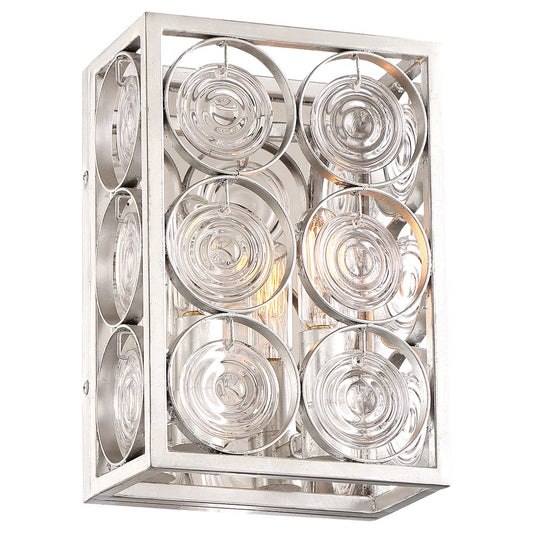 Minka Lavery 4662 Culture Chic 2 Light 9-3/4" Tall Wall Sconce with Reflective Backplate