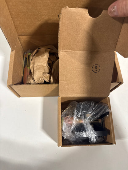 Emtek 8469US19 Solid Brass Square Single Cylinder Deadbolt Flat Black