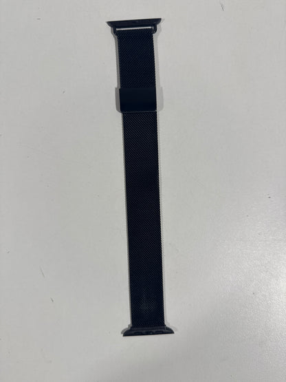 Insignia™ - Stainless Steel Mesh Band for Apple Watch 44mm, 45mm, 46mm Series 10 and Apple Watch Ultra 49mm (All Series) - Black