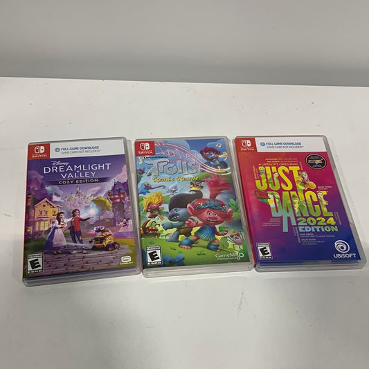 Cases Only - 3 Nintendo Switch Game Cases