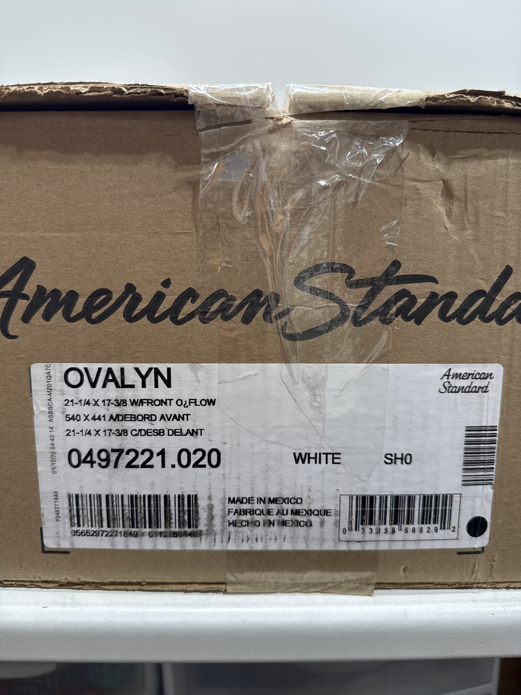 Ovalyn 17.1 in. X 14.1 in. Round Undermount Bathroom Sink in White Vireous China