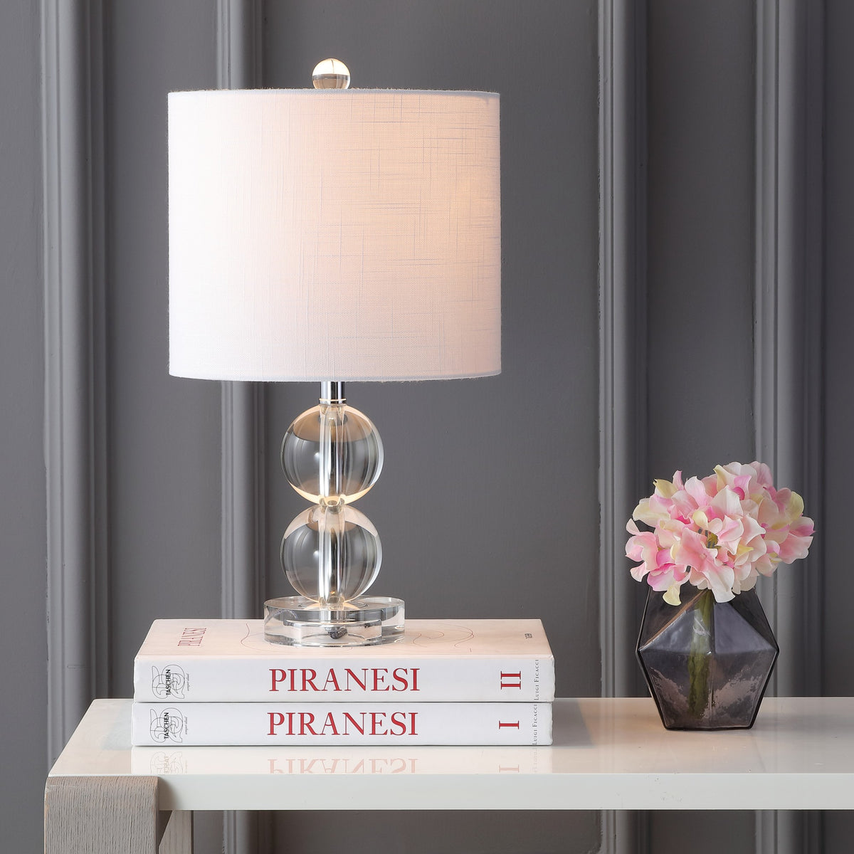 Jonathan Y - Brooklyn 17.5" Crystal LED Table Lamp - Clear