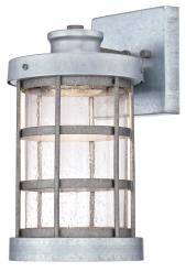 Westinghouse 6347800 Barkley 12" Tall LED Outdoor Wall Sconce Galvanized Steel Outdoor Lighting Wall Sconces