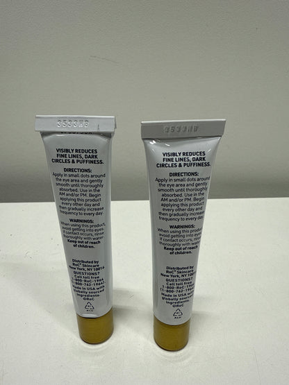 RoC Line Smoothing Eye Cream 0.6 Fluid Ounce (Pack of 2)