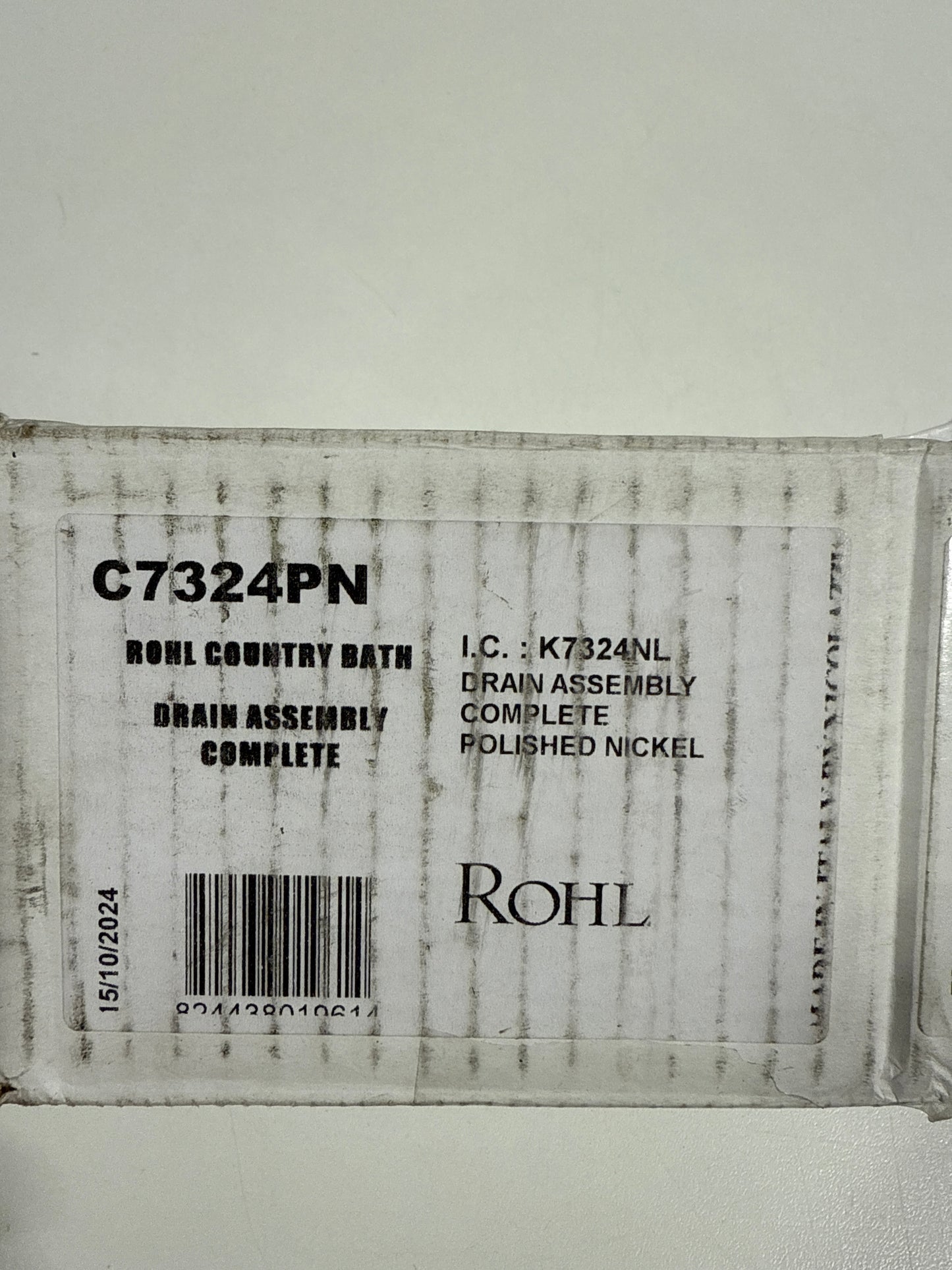 Rohl C7324PN Country Bath Pop-Up Drain Assembly Only Complete for Standard 2 USA Drains Made of Brass with Plain or Generic Pop-Up Center Plug, Polished Nickel