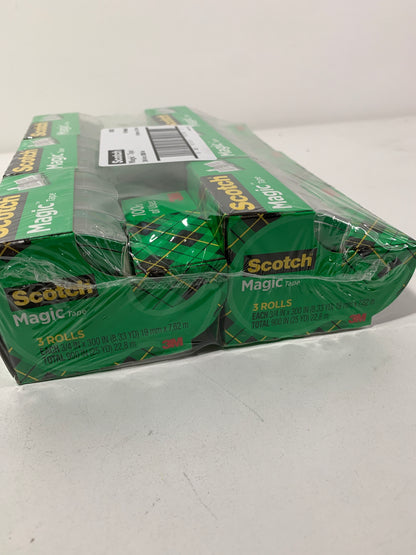 6 - Scotch 3-Pack Magic 3/4"x300" Tape