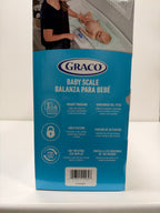 Graco Digital LCD Infant to Toddler to Big Kid Multifunction Baby Weight Scale 3 Weighing Modes Removable Tray Downloadable Growth Chart 220 Lb