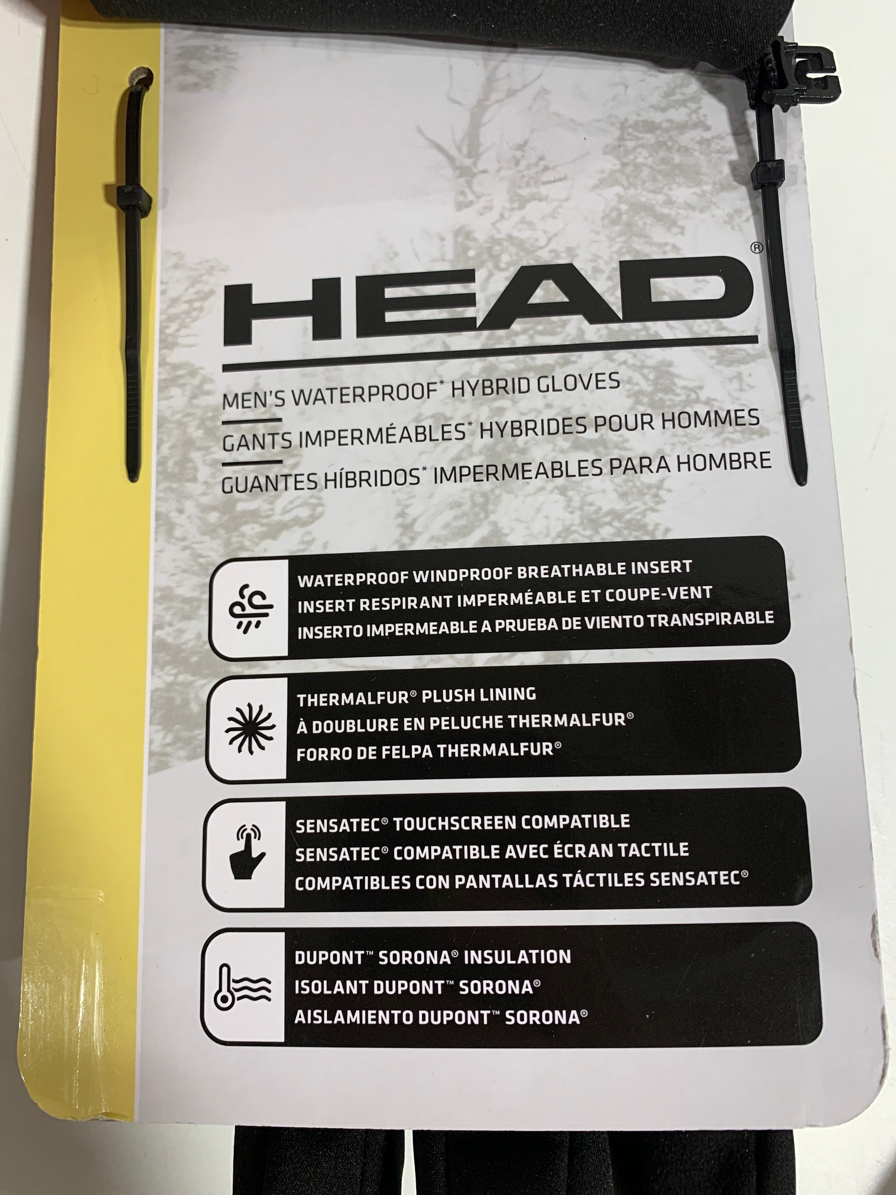 Head Men’s Waterproof Hybrid Gloves - *Clothing Shoes & Accessories
