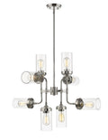 Z-Lite Calliope 32 Inch 8 Light Chandelier Calliope - 617-8PN - Industrial