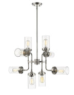 Z-Lite Calliope 32 Inch 8 Light Chandelier Calliope - 617-8PN - Industrial