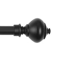 CHICOLOGY CURTAIN ROD PIETRO BLACK 3/4-INCH 48 to 86 Inches