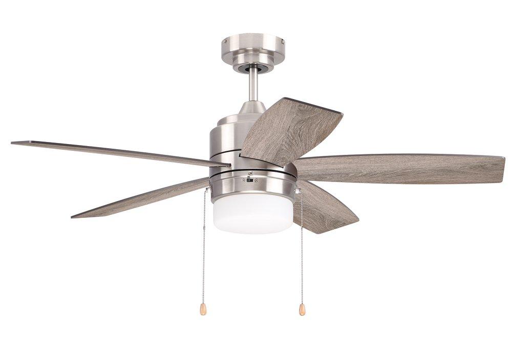 Westcraft 44 in. 5-Blade Indoor Ceiling Fan in Brushed Nickel