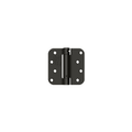 Deltana DSH4R51B 4" x 4" 5/8" Radius Spring Hinge; Flat Black Finish
