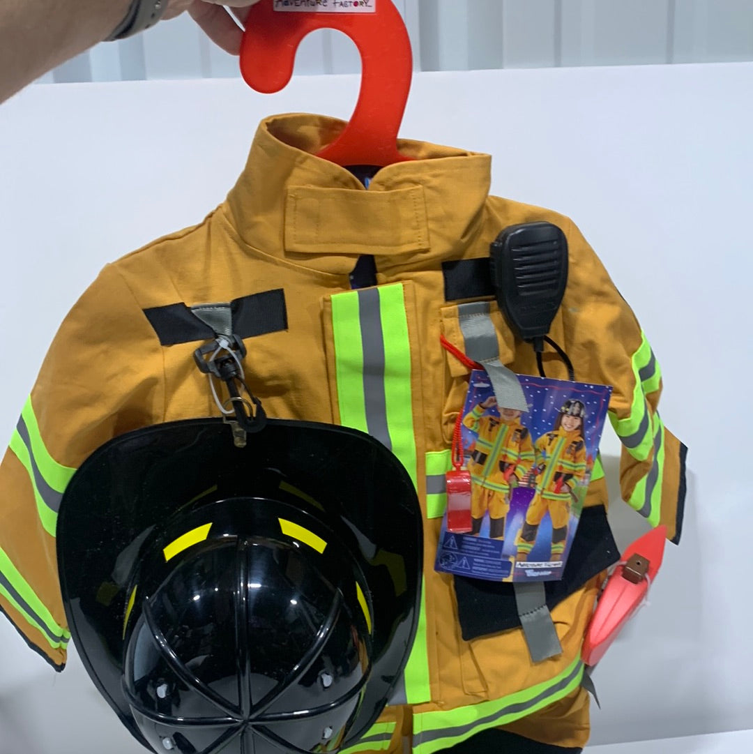 Adventure Factory - Firefighter Child Costume 3-4