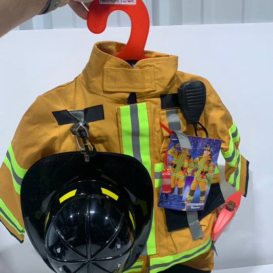 Adventure Factory - Firefighter Child Costume 3-4